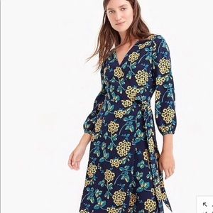 J. Crew 360 Crepe Wrap Dress